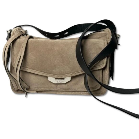 rag & bone New York Suede Small Field Messenger Bag - Picture 1 of 11
